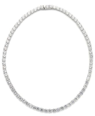 Eliot Danori - Necklace, Cubic Zirconia and Crystal Classic Necklace (29 ct. t.w.)
