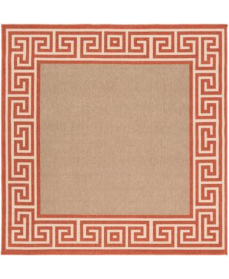 Livabliss - Alfresco ALF-9628 Rust 8'9" Square Area Rug