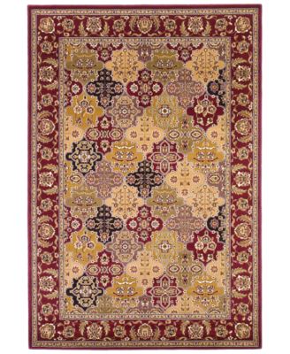 Kas - Cambridge Panel 7325 Red 3'3" x 4'11" Area Rug