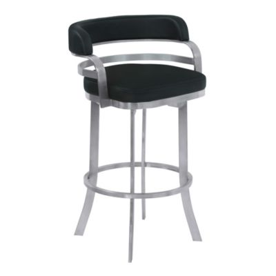 Armen Living - Prinz 30" Swivel Barstool, Quick Ship