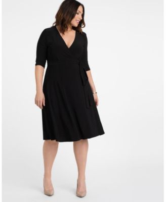 Kiyonna - Womens Plus Size Essential Wrap Dress