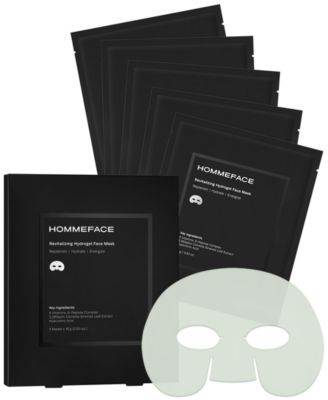 HOMMEFACE - Men's Revitalizing Hydrogel Facial Sheet Mask Set