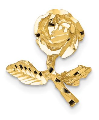 Macy's - Textured Rose Pendant in 14k Gold
