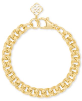 Kendra Scott - Pav&eacute; Logo Charm Chain Link Bracelet