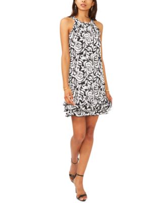 MSK - Embellished Floral-Print Sheath Dress