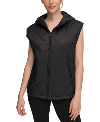 Calvin Klein - Women's Quilted Oversized Hooded Vest