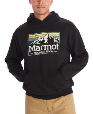 Marmot - Men's Mountain Works Logo-Print Fleece Hoodie