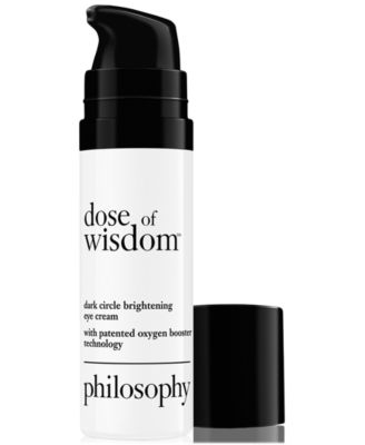 philosophy - Dose Of Wisdom Dark Circle Brightening Eye Cream, 0.5 oz.