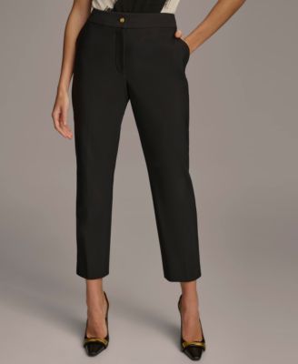 Donna Karan New York - Women's High-Rise Slim-Leg Ankle Pants