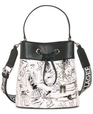KARL LAGERFELD PARIS - Adele Medium Bucket Bag