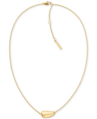 Calvin Klein - Stainless Steel Structural Pendant Necklace