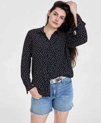 On 34th - Women's Printed Collared Shirt