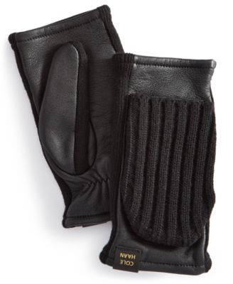 Cole Haan - Leather Flip Mitt Gloves