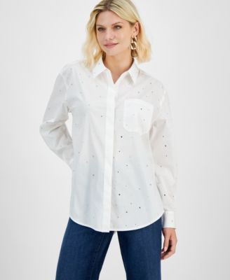 I.N.C. International Concepts - Petite Embellished Shirt