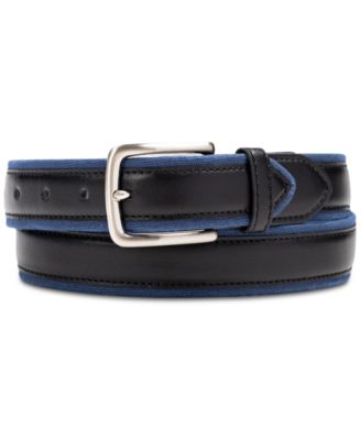 Club Room - Men's Canvas Overlay Belt