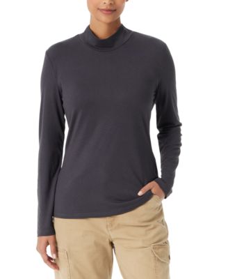 BASS OUTDOOR - Women's Mock-Neck Long-Sleeve Top