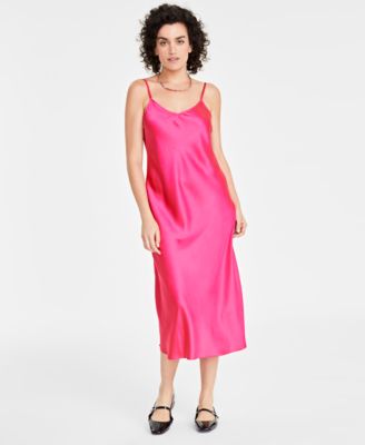 On 34th - Women's Satin Midi Slipdress