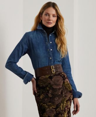 Lauren Ralph Lauren - Women's Straight-Fit Denim Shirt