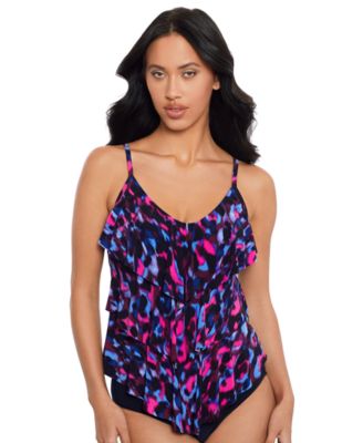Magicsuit - Women's Cherry Bomb Rite Printed Tiered Tankini Top