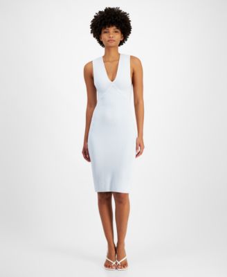 GUESS - Women's Carista Ribbed Midi Dress