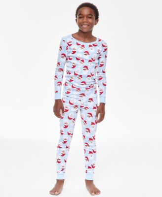 Holiday Lane - Little & Big Kids Santa Toss Cotton Snug-Fit Pajamas, 2 Piece Set
