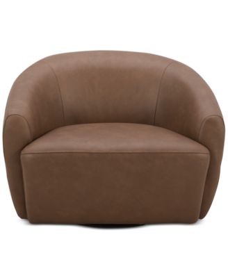 Furniture - Nicolls Leather Swivel Chair