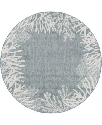 Liora Manne' - Carmel Reef Border 7'10"x9'10" Area Rug