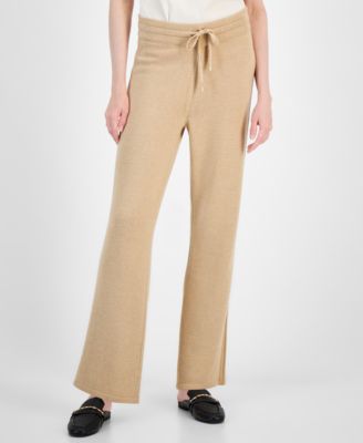 Anne Klein - Women's Wide-Leg Pull-On Knit Pants