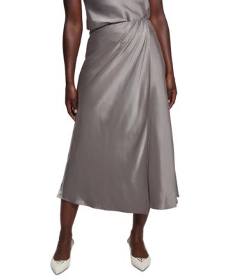 GUESS - Women's Anastasia Satin Midi Skirt