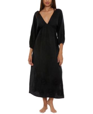 Trina Turk - Women's Serene Cotton Gauze Back-Cutout Cover-Up Dress