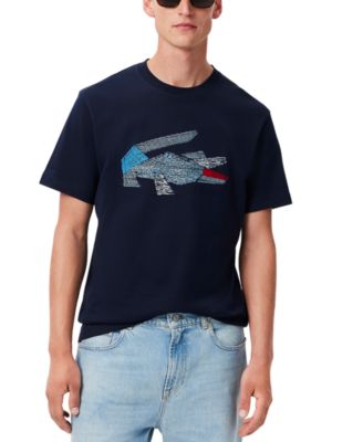 Lacoste - Men's Short Sleeve Logo Graphic Crewneck T-Shirt