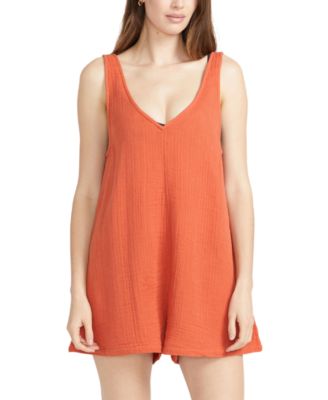 Volcom - Juniors' Hang Loose Romper Swim Cover-Up