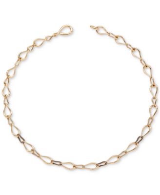 Le Vian - Chocolate Diamond & Nude Diamond (5/8 ct. t.w.) Link 18-1/3" Collar Necklace in 14k Yellow Gold