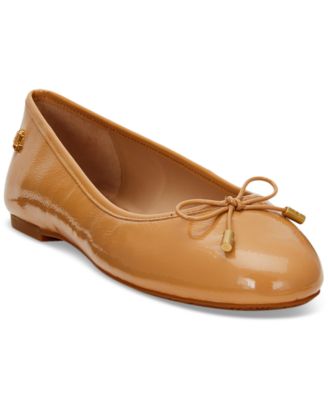 Lauren Ralph Lauren - Jayna Bow-Detail Embossed Ballet Flats
