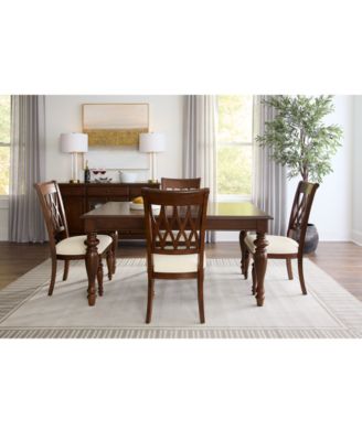 Furniture - Daria 5 Pc. Dining Set (Rectangular Table & 4 Side Chairs)