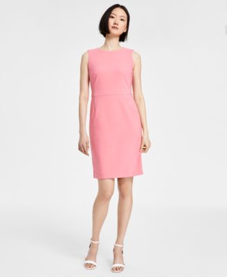 Anne Klein - Women's Sleeveless Round-Neck Sheath Dress