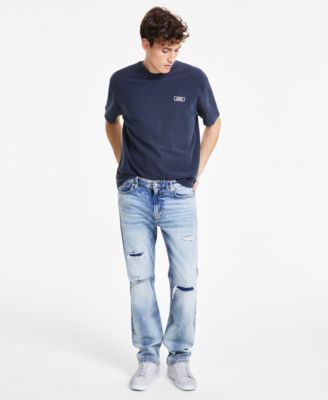GUESS - Men's Mason Regular-Fit Stretch Destroyed Jeans