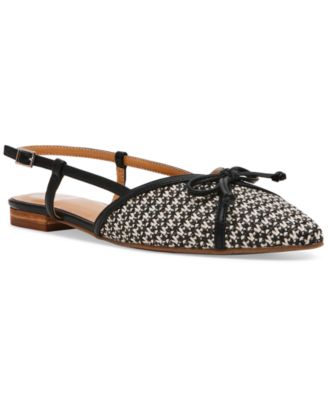 DV Dolce Vita - Women's Carsen Bow Pointed-Toe Slingback Flats