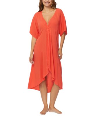 Raisins - Juniors' Paradise Twist-Front Cover-Up Dress