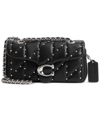 COACH - Crystal Rivets Quilted Leather Tabby 20 Shoulder Bag with Chain