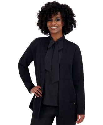Kasper - Women's Open-Front Long-Sleeve Cardigan