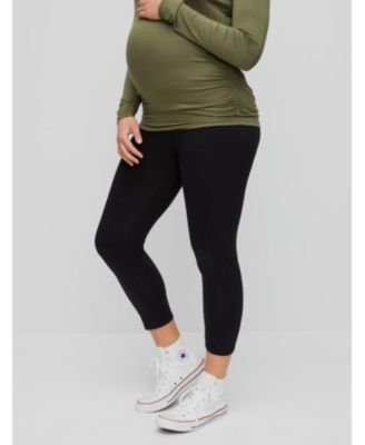 Motherhood Maternity - Basic Layering Maternity Crop Leggings
