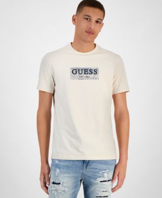 GUESS - Men's Slim Fit Short Sleeve Crewneck Logo T-Shirt