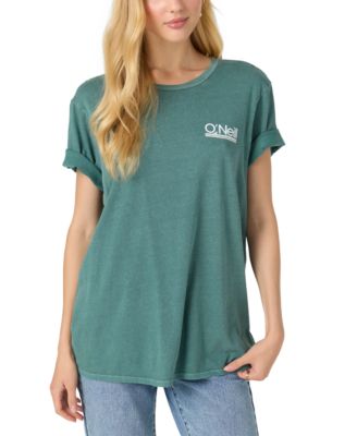 O'Neill - Juniors' Boyfriend Cotton Logo Short-Sleeve T-Shirt