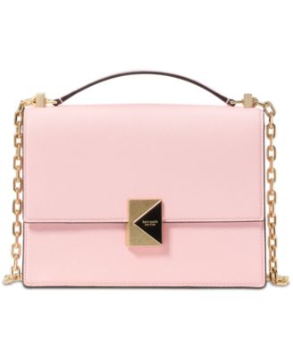 kate spade new york - Deco Pebbled Leather Chain Shoulder Bag