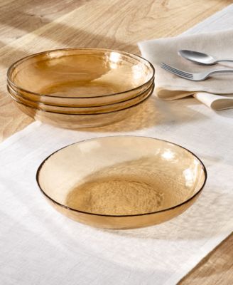 Oake - Sunstone Glass Dinner Bowls, Set of 4
