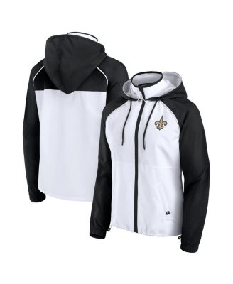 Fanatics - Women's White New Orleans Saints Full-Zip Anorak Hoodie Jacket