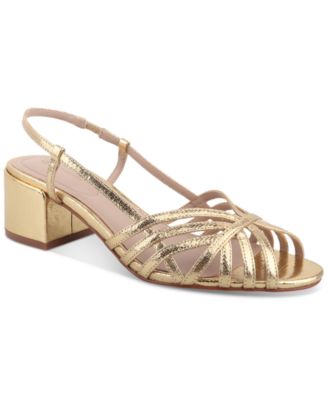 Giani Bernini - Women's Myrahh Cagey Slingback Block-Heel Dress Sandals