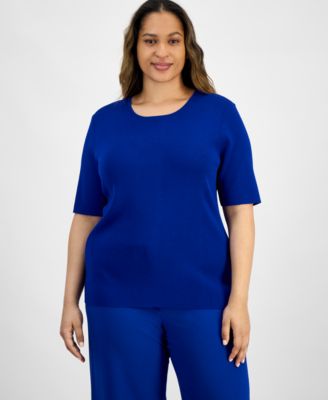 Tahari ASL - Plus Size Knit T-Shirt