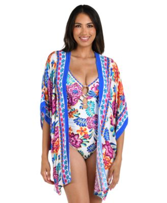La Blanca - Women's Paradiso Open-Front Cover-Up Kimono